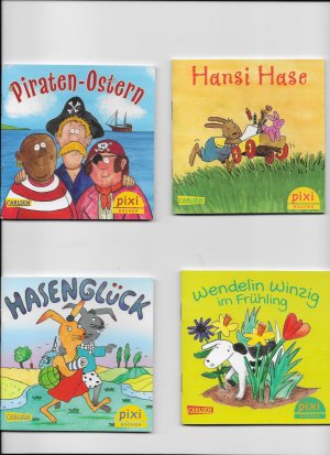 Wendelin Winzig im Frühling  - Hasenglück -.Hansi Hase - Piraten-Ostern   Pixi Bücher