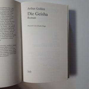 gebrauchtes Buch – Arthur Golden – Die Geisha