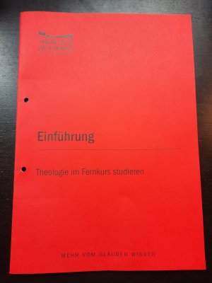 Theologie im Fernkurs (Grundlagenkurs)