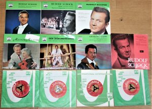 16 Schallplatten Single/Maxi - RUDOLF SCHOCK - Tenor, Operetten - Electrola