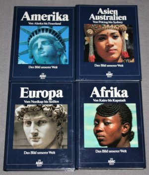 4 Bücher - ADAC - Das Bild unserer Welt. Amerika, Asien/Australien, Europa, Afrika.