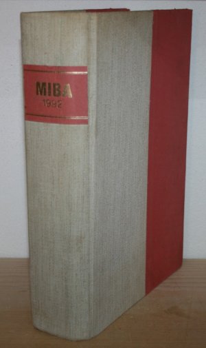 gebrauchtes Buch – MIBA. Miniaturbahnen. Vollständiger Jahrgang 1992 (44. Jahrgang). 12 Hefte im Leinenband.