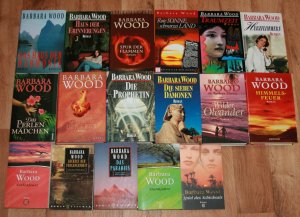 17 Bücher, Romane - BARBARA WOOD - Buchpaket, Sammlung.