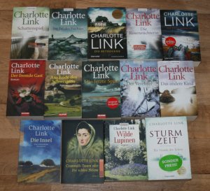 14 Bücher - CHARLOTTE LINK - Romane, Krimis. Rosenzüchterin, Schattenspiel, Entscheidung u.a.