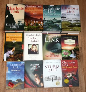 12 Bücher - CHARLOTTE LINK - Romane, Krimis. Insel, Verehrer, Der fremde Gast u.a.