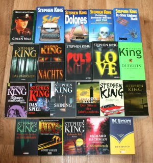 21 Bücher, Romane STEPHEN KING, RICHARD BACHMANN. Horror, Thriller, Unheimliches.