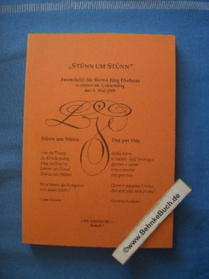 "Stünn um Stünn : Festschrift för Bernd Jörg Diebner to sienen 60. Geburtsdag den 8. Mai 1999. mit der niederdt. Bibliogr. Bernd Jörg Diebners von Friedrich […]