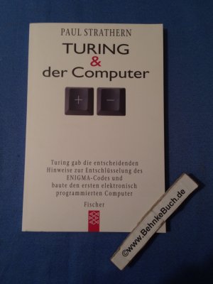 gebrauchtes Buch – Paul Strathern – Turing & der Computer. Aus dem Engl. von Xenia Osthelder / Fischer ; 14113 : Köpfe & Ideen