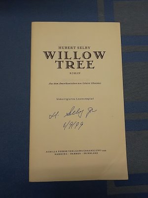 Auszug aus "Willow tree" - unkorrigiertes Leseexemplar bis Seite 24.