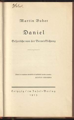 Daniel. Gespräche von der Verwirklichung.