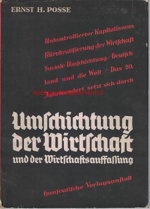 Umschichtung der Wirtschaft und der Wirtschaftsauffassung