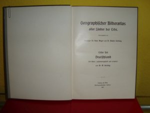 antiquarisches Buch – Meyer, Professor Dr – Deutschland Geographischer Bilderatlas aller Länder der Erde. 250 Bilder,erster Teil