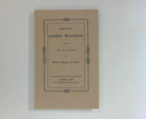 antiquarisches Buch – Schillers politisches Vermächtniß : Ein Seitenstück zu Börne's Briefen aus Paris