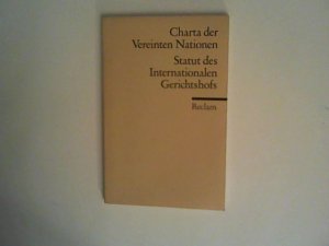 gebrauchtes Buch – Hartmut Krüger – Die Charta der Vereinten Nationen und das Statut des Internationalen Gerichtshofs