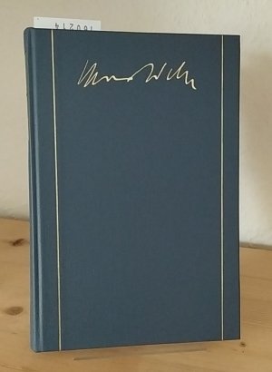 Wirtschaft, Staat und Sozialpolitik. Schriften und Reden 1900-1912. [Von Max Weber]. Herausgegeben von Wolfgang Schluchter in Zusammenarbeit mit Peter […]