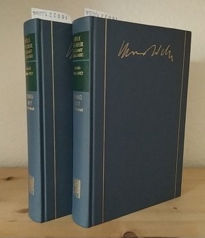 Briefe 1911-1912. [Von Max Weber]. 2 Bände. - Erster und zweiter Halbband. Herausgegeben von M. Rainer Lepsius und Wolfgang J. Mommsen in Zusammenarbeit […]