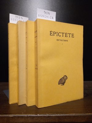 Épictète. Entretiens. Tome 1-4. Texte établi et traduit par Joseph Souilhe. (= Collection des Universités de France, Série latine).