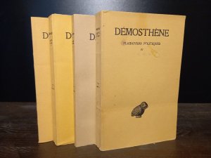 Demosthene. Plaidoyers Politiques. Tome 1-4. Texte établi et traduit par Octave Navarre et Pierre Orsini. (= Collection des Universités de France, Série […]