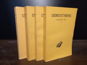 Demosthene. Plaidoyers Civils. Tome 1-4 (Discours 27-59). Texte établi et traduit par Louis Gernet. (= Collection des Universités de France, Série grecque […]