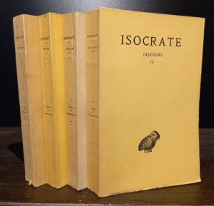 Isocrate. Discours, tome 1-4. Texte établi et traduit par Georges Mathieu et Émile Bremond. (= Collection des Universités de France, Série grecque).