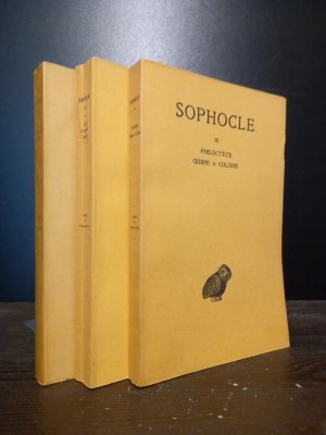 Sophocle. Tome 1-3. Texte établi par Alphonse Dain et traduit par Paul Mazon. (= Collection des Universités de France, Série grecque). Tome 1: Les Trachiniennes […]