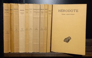 Hérodote. Histoires livre 1-9, introduction et index analytique. Texte établi et traduit par Ph.-E. Legrand. (= Collection des Universités de France, […]