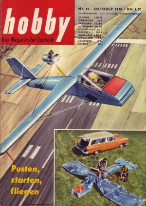 Hobby Pustenstartenfliegen Nr.10 Oktober 1958