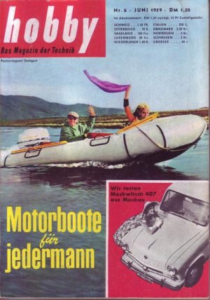 Hobby Motorbote für jedermann Nr.6 Juni 1959