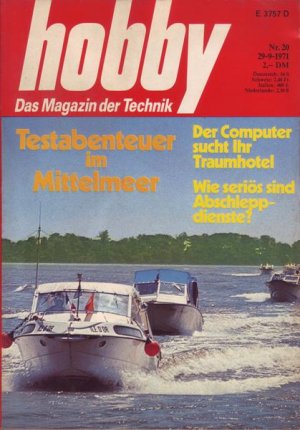 Hobby Abenteuer im Mittelmeer Nr.20 1971 29.09.1971