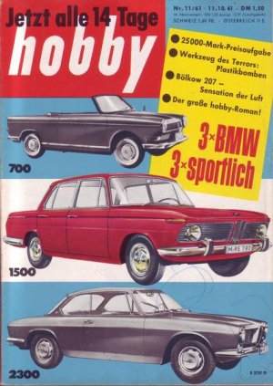 Hobby 3 x BMW3 x sportlich Nr.11/1961 11.10.1961