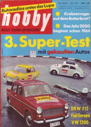 Hobby Autoradios unter der Lupe3. Super-Test mit gekauften Autos Nr.16/1963 31.07.1963