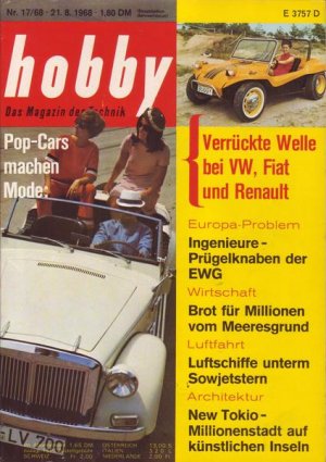 Hobby Pop-Cars machen Mode : Verrückte Welle bei VWFiat und Renault Nr.17/1968 21.08.1968