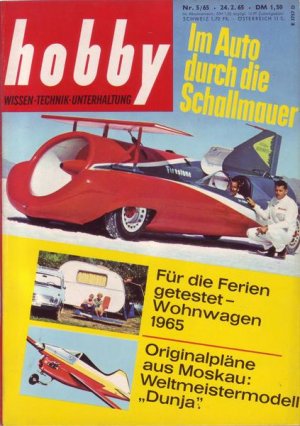 Hobby Im Auto durch die Schallmauer Nr.5/1965 24.02.1965