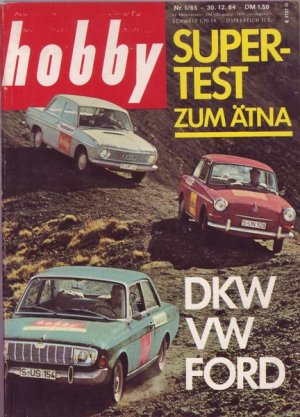 Hobby Super-Test zum Ätna DKW - VW - Ford Nr.01/1965 30.12.1964