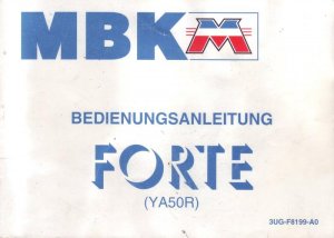 MBK Forte (YA50R) Yamaha Motor Espana Bedienungsanleitung