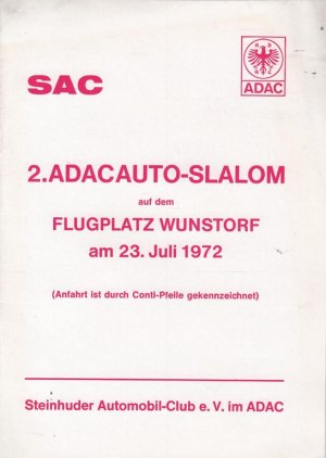 2.ADAC Auto-Slalom auf dem Flugplatz Wunstorf am 23. Juli 1972