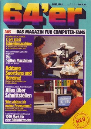 64 `er 03.1985 C64 statt Schreibmaschine