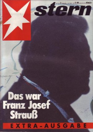 Stern Nr. 02/1988 07.10.1988 Das war Franz Josef Strauß Extra-Ausgabe