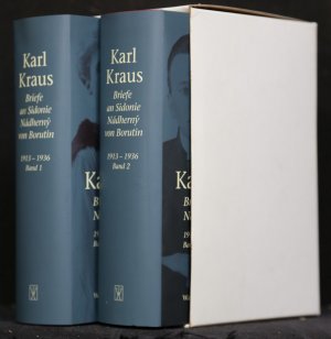 gebrauchtes Buch – Karl Kraus – Briefe an Sidonie Nádherny von Borutin, 1913-1936. 2 Bände. Auf der Grundlage der Ausgabe von Heinrich Fischer und Michael Lazarus neu herausgegeben und ergänzt von Friedrich Pfäfflin. (= Bibliothek Janowitz).