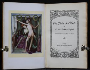 Die Liebe des Plato. Mit 5 (1 farb.) Tafeln nach Frans (recte Franz) von Bayros.