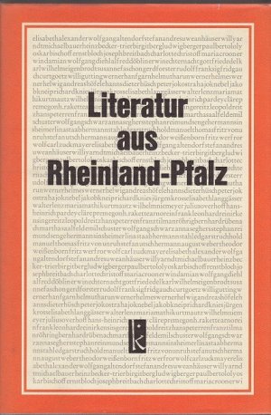 Literatur aus Rheinland-Pfalz. Eine Anthologie