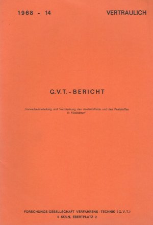 antiquarisches Buch – K Schügerl – Verweilzeitverteilung und Vermischung des Anströmfluids und des Feststoffes in Fließbetten