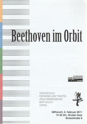 Programmheft BEETHOVEN IM ORBIT 2. Februar 2011 Großer Saal