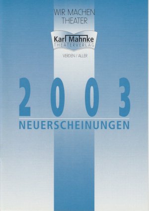 Neuerscheinungen 2003