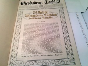 antiquarisches Buch – Wiesbadener Tageblatt  – 75 Jahre Wiesbadener Tagblatt 1852/1927 - Jubilaeums Ausgabe.(sehr seltenes Exemplar) Sonder Ausgabe Samstag, 1. Oktober 1927