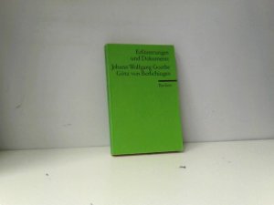 gebrauchtes Buch – Volker Neuhaus – Erläuterungen und Dokumente zu Johann Wolfgang Goethe: Götz von Berlichingen