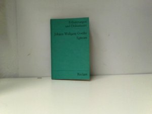 gebrauchtes Buch – Hans Wagener – Erläuterungen und Dokumente zu Johann Wolfgang Goethe: Egmont