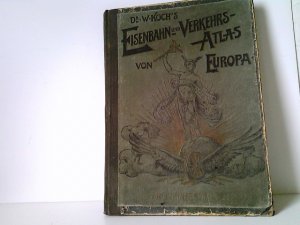 antiquarisches Buch – Koch, W. und C – Eisenbahn- und Verkehrs-Atlas des Deutschen Reiches. Massstab 1 : 600 000. Umfassend: 26 Sektionen (inclusive 16 Nebenkarten) in neunfachem Farbendruck, eine Eisenbahnübersichtskarte und einen Uebersichtsplan der Sektionen nebst alphabetischen Stations- und Orts-Verzeichnissen.  Nachtrag zu Dr. W. Koch u. C. Opitz Eisenbahn- und Verkehrs-Atlas von Deutschland. (Enthaltend die bis 1. Januar 1899 eröffneten Bahnlinien.) Herausgegeben von Dr. W. Koch. Entworfen und nach officiellem amtlichen und anderem authentischen Karten und Quellen-Material bearbeitet von C. Opitz