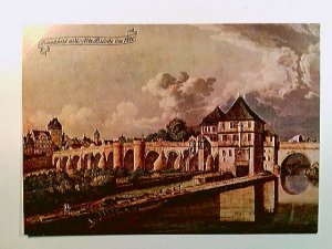 gebrauchtes Buch – Frankfurt a.M., Alte Brücke um 1800, Künstler AK, ungelaufen