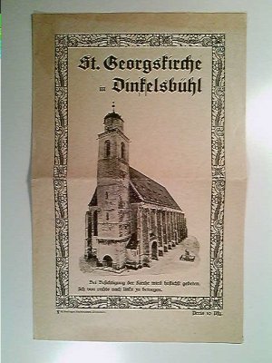 Dinkelsbühl, St. Georgskirche, Infoblatt zur Besichtigung, ca. 1935